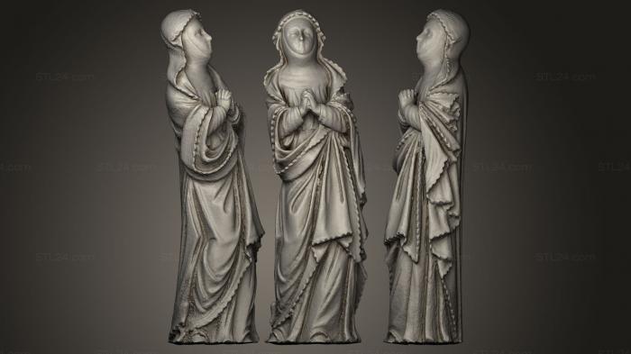 Religious statues (La Virgen Dolorosa, STKRL_0001) 3D models for cnc